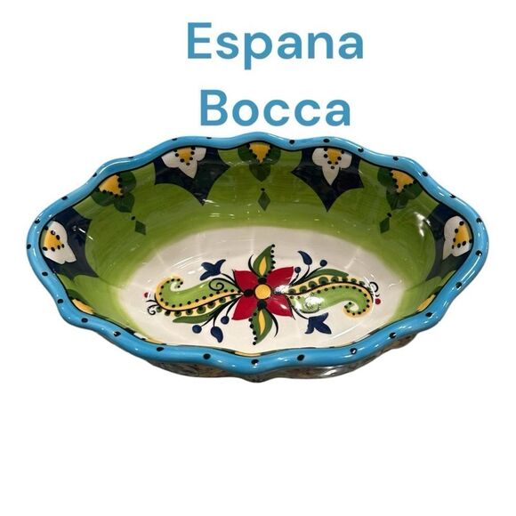 Espana Bocca lifestyles  bowl 9" Oval Vegetable Bowl 
Excellent condition - Picture 6 of 11